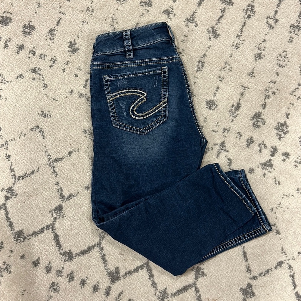 Silver joga jeans capris W31/L24